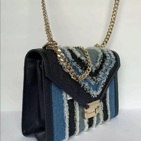 Michael Kors Whitney Denim Multi LeatherGold Large - Picture 6 of 8